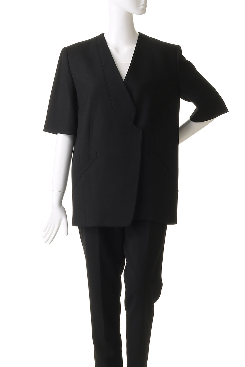 AKIRANAKA(アキラナカ)｜Amalia ハーフスリーブ ジャケット/ブラック