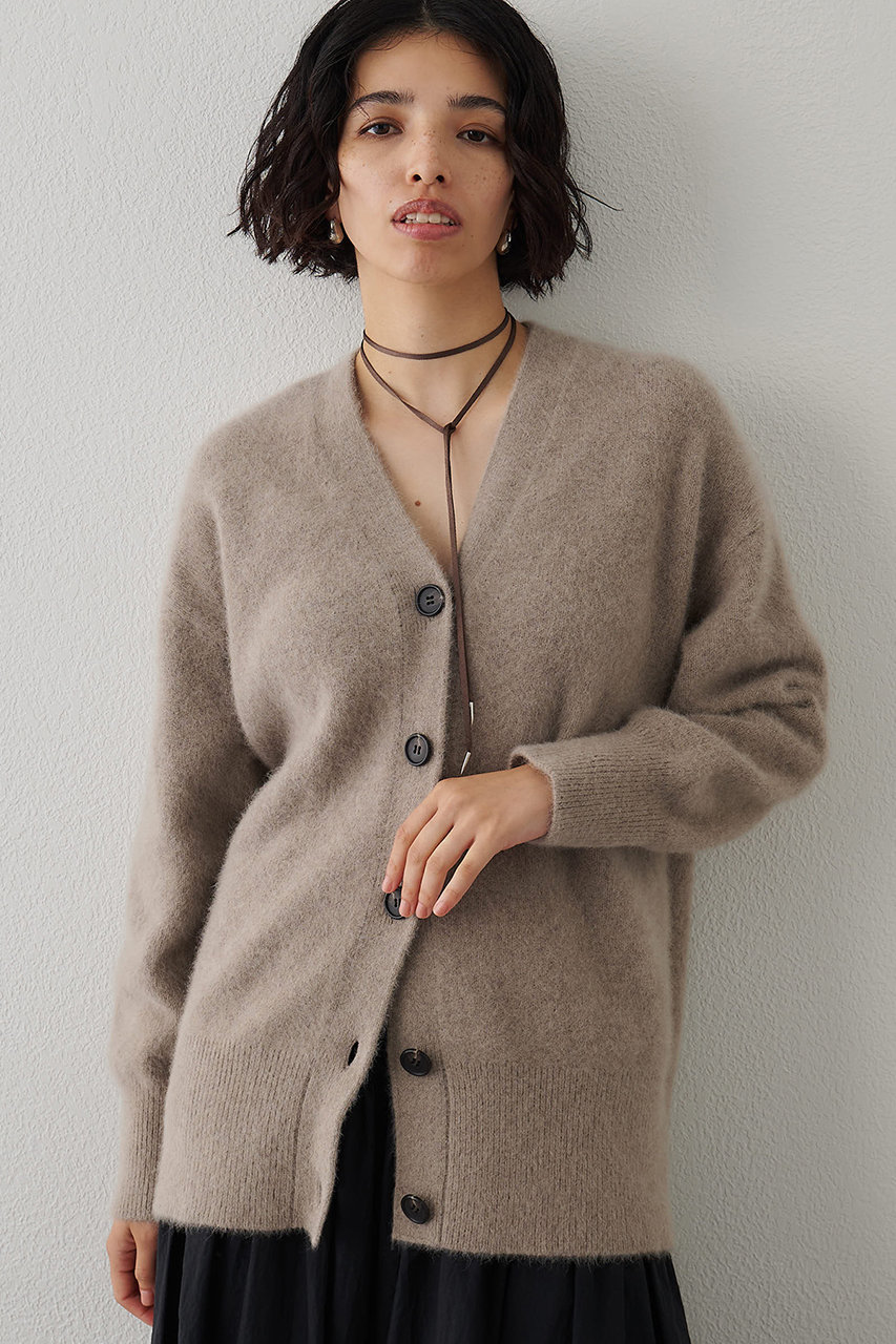 Whim Gazette(ウィム ガゼット)｜F/Wロングカーディガン/モカ の通販