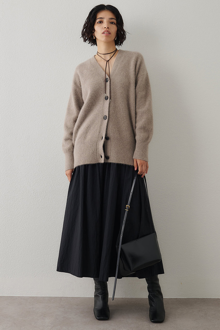 Whim Gazette(ウィム ガゼット)｜F/Wロングカーディガン/モカ の通販