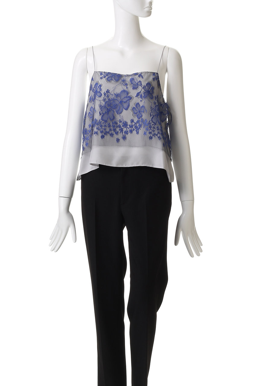 ebure(エブール)｜ブルーフラワーレース キャミソール/ブルー の通販