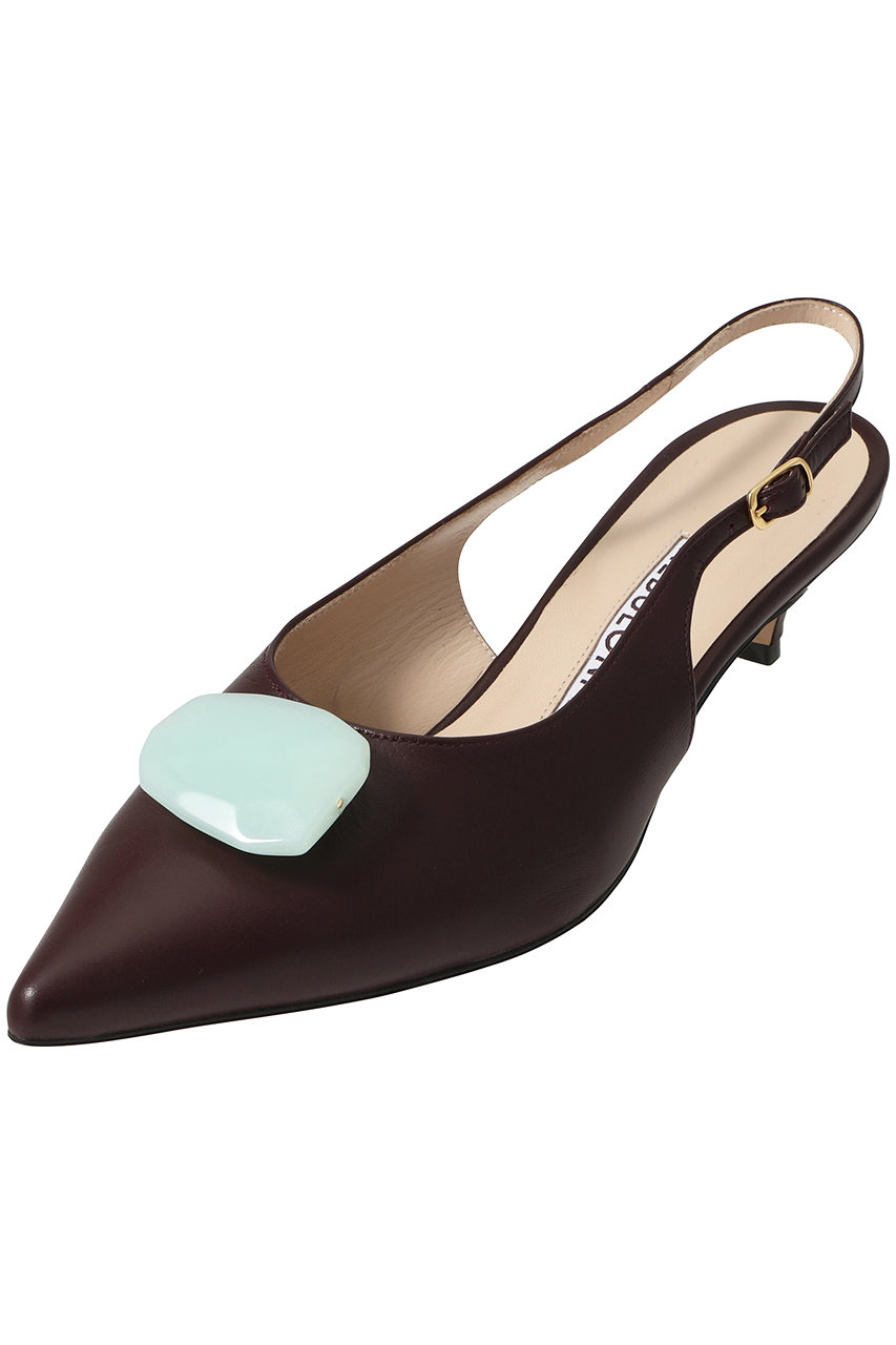 NEBULONI E.(ネブローニ)｜ストーン付きバックストラップパンプス