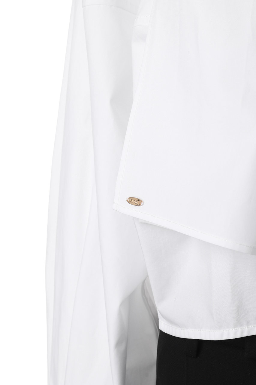 CLANE(クラネ)｜RIBBON TIED COMPACT SHIRTS シャツ/ブラウス/WHITE の