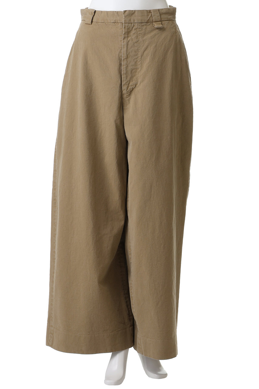 INSCRIRE(アンスクリア)｜チノ ハイ ウエスト パンツ/ベージュユーズド