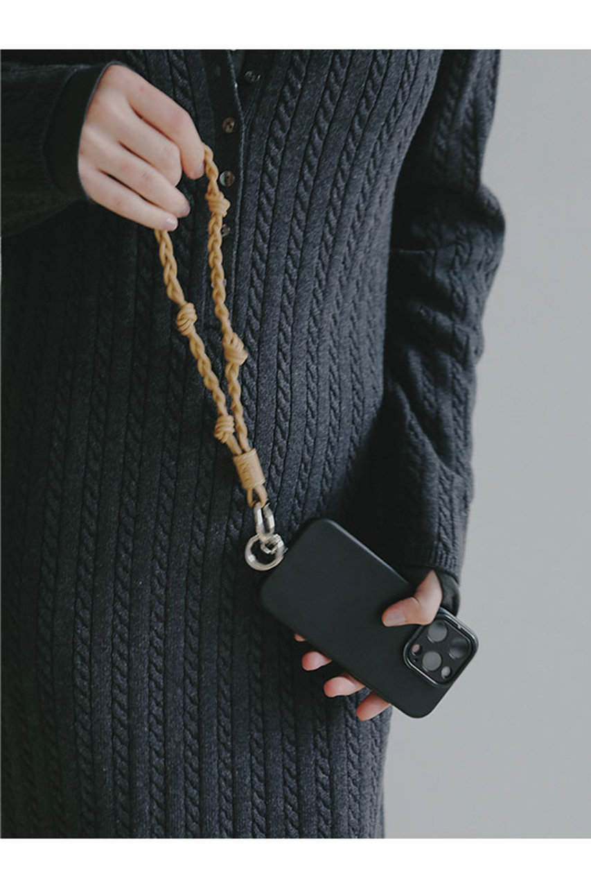 ETRE TOKYO(エトレトウキョウ)｜レザーコードショートマルチストラップ