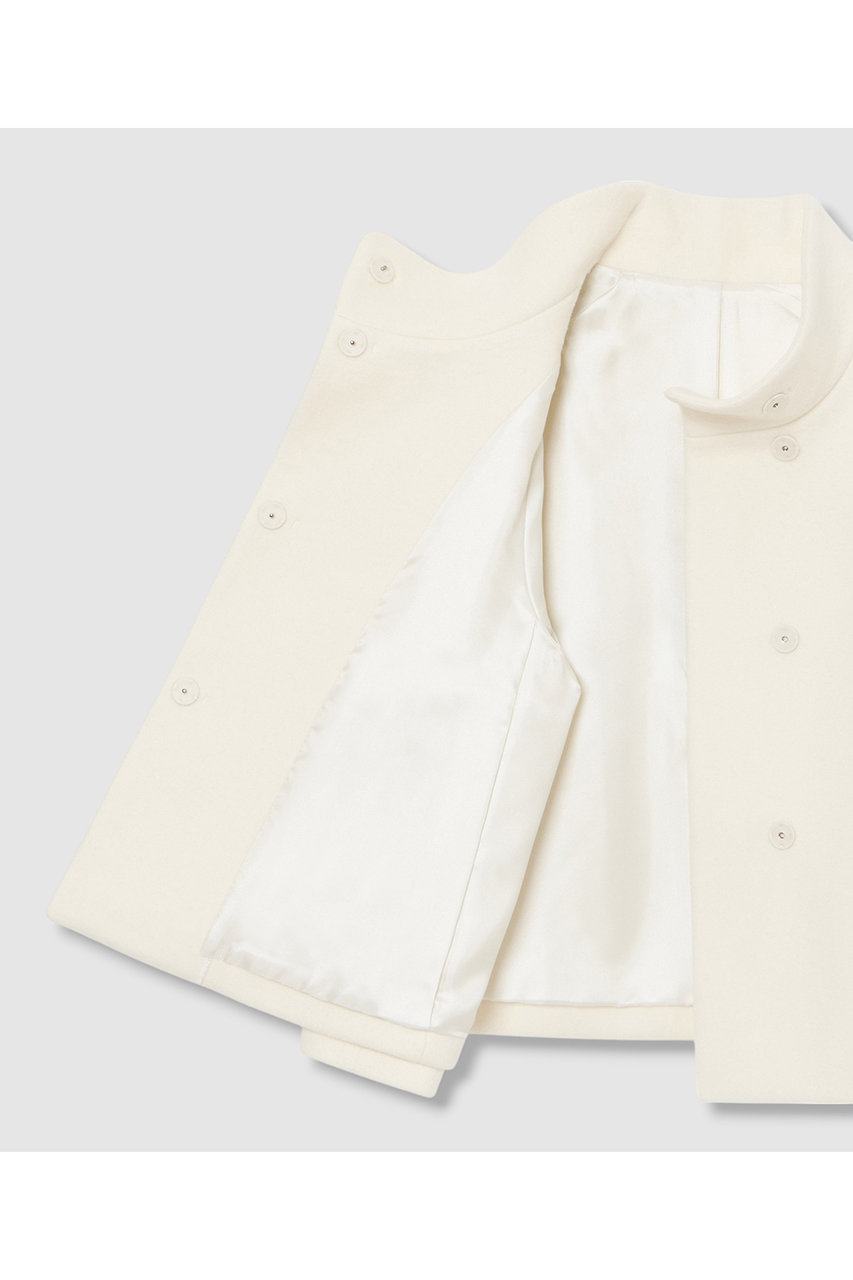 ANAYI(アナイ)｜ウールビーバーショートコート/ホワイト の通販