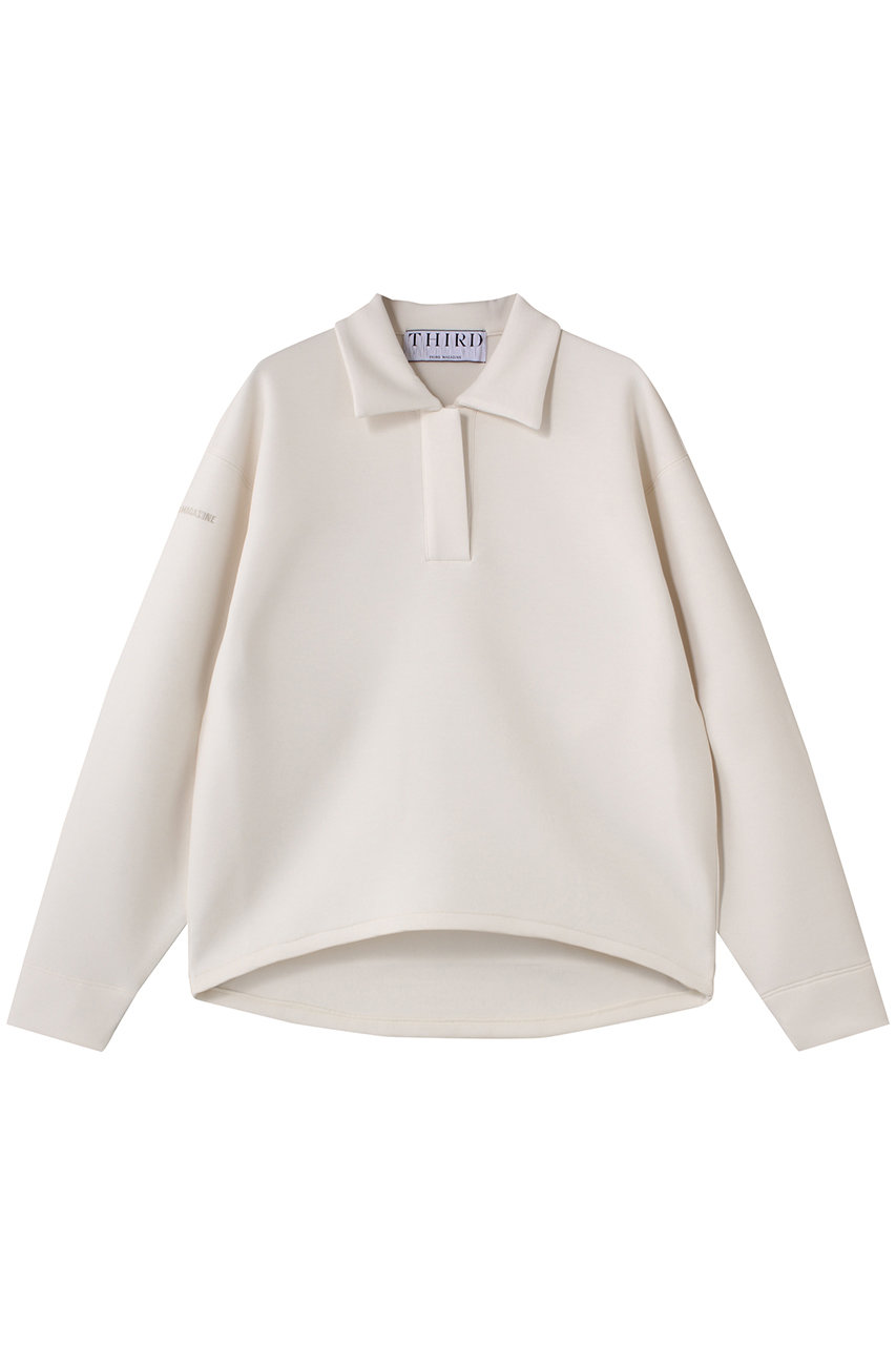 THIRD MAGAZINE(サードマガジン)｜ポロスウェットトップ/アイボリー の