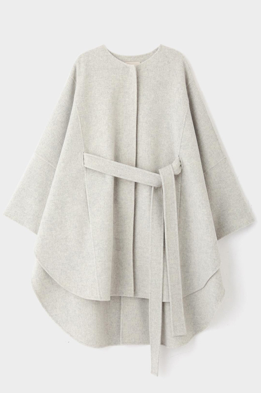 LE PHIL(ル フィル)｜《LE PHIL》ソフトウールリバーポンチョ/グレー