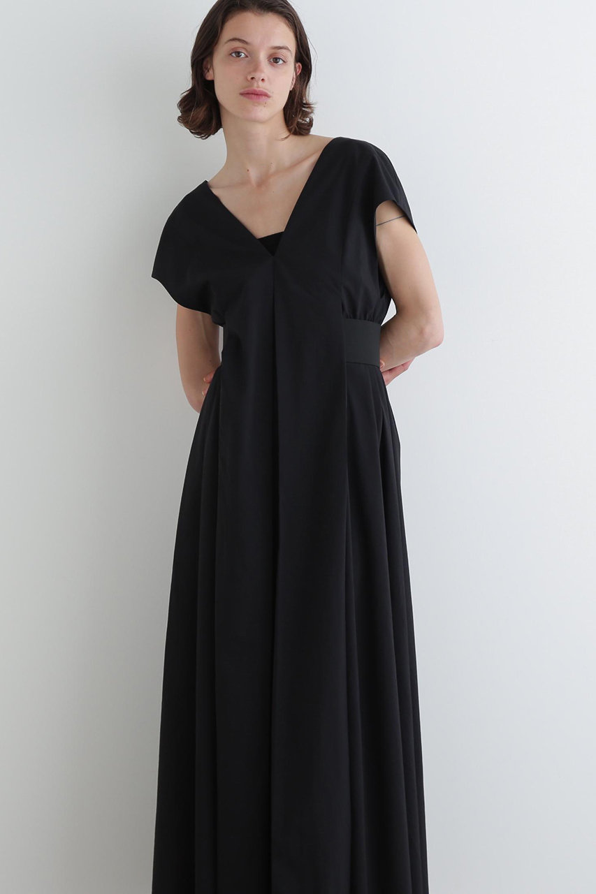 LE PHIL(ル フィル)｜コーデュラタイプライターワンピース/ブラック の