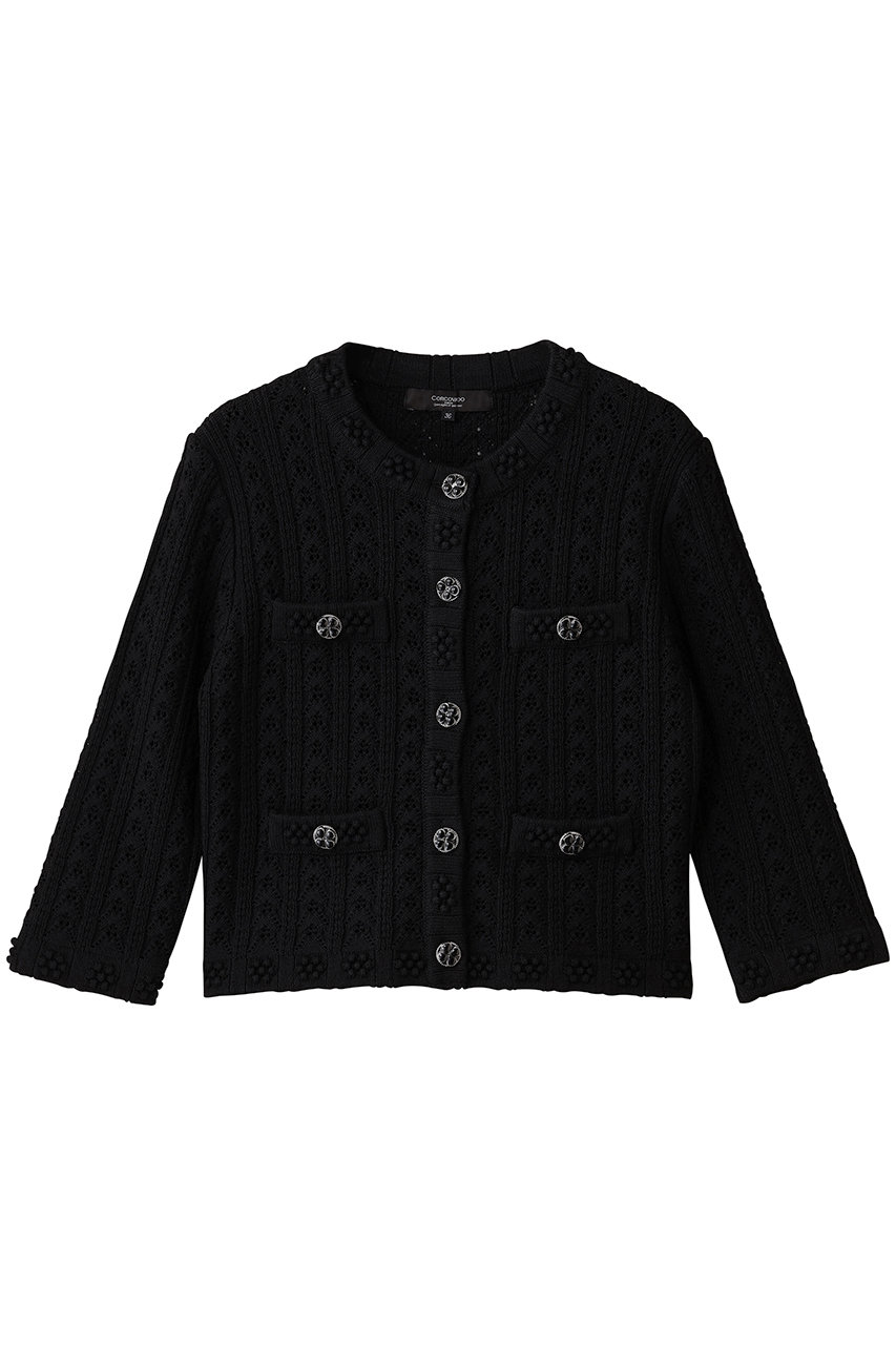 CORCOVADO(コルコバード)｜ソフトファインヤーンカーディガン/ブラック