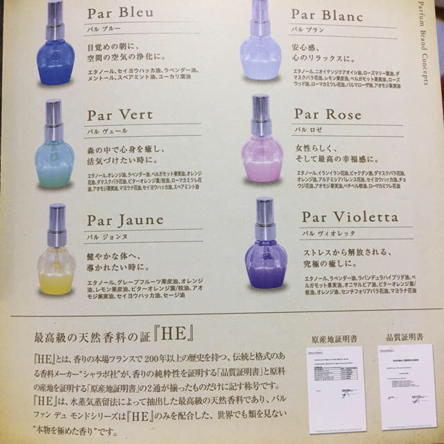 シナリー パルファンミニボトルセットの通販 by ぷ〜にゃん's shop｜ラクマ