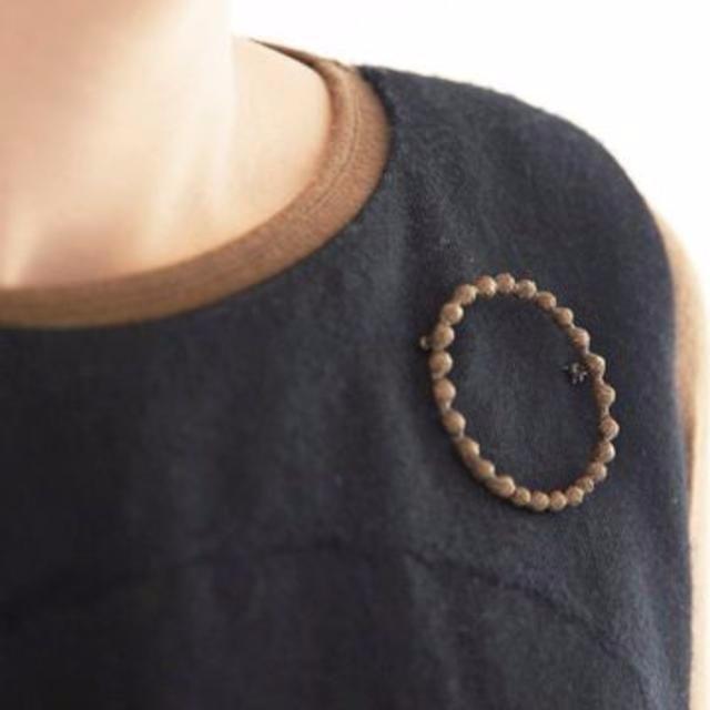 mina perhonen - ミナペルホネン tambourine ブローチ アンティーク