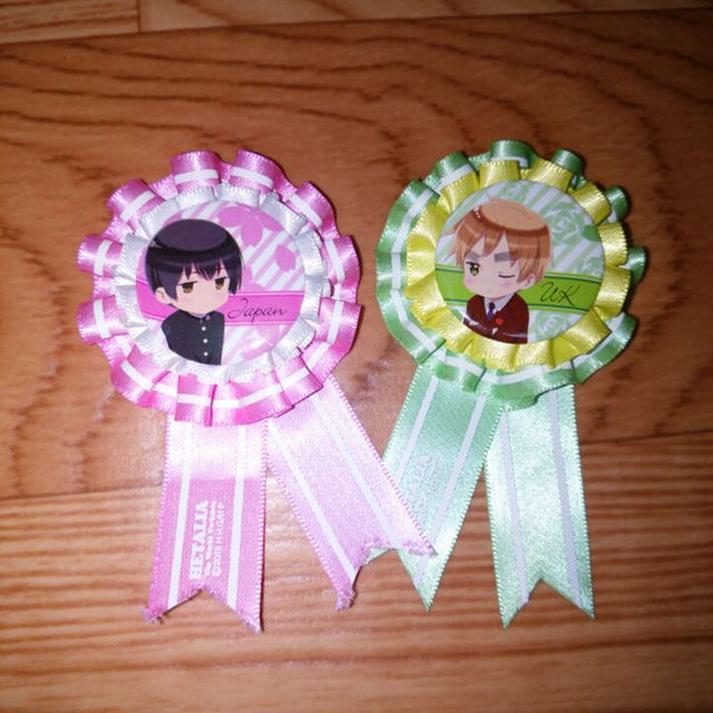 ヘタリア 缶バッジ 日本 イギリス ロゼットの通販 by J｜ラクマ