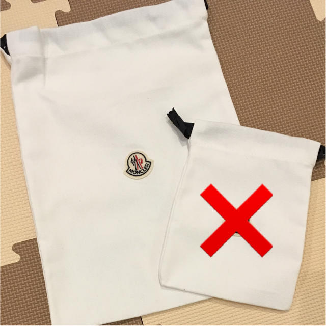 MONCLER - モンクレール ワッペン付き巾着 大きい方のみの通販 by くま