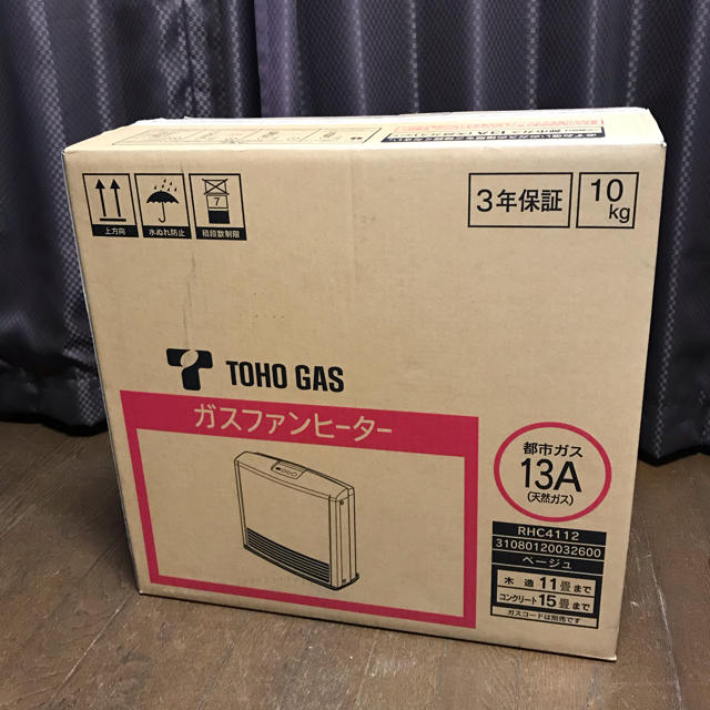 東邦 - ガスファンヒーター 都市ガス 東邦ガス RHC4112の通販 by れん