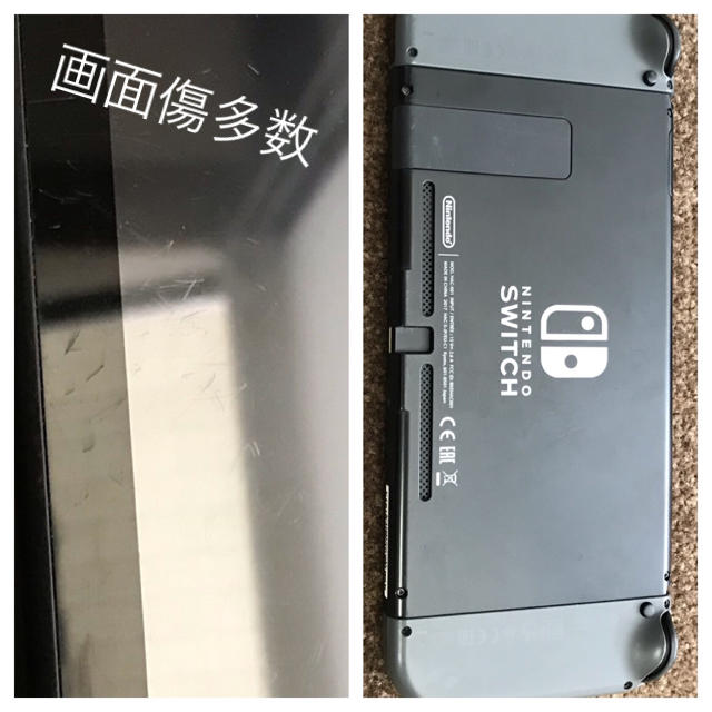 Nintendo Switch - 画面傷あり 任天堂スイッチの通販 by まーぶる's