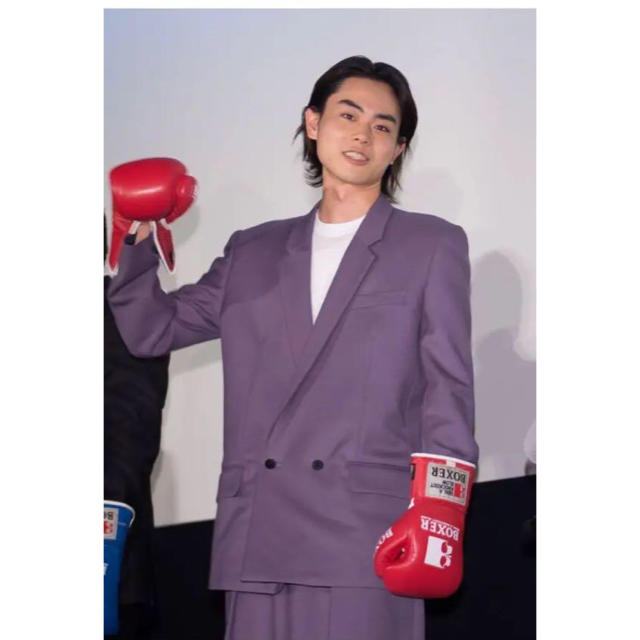 極希少【vintage】式典 菅田将暉 スーツ セットアップ 1B シルバー M｜