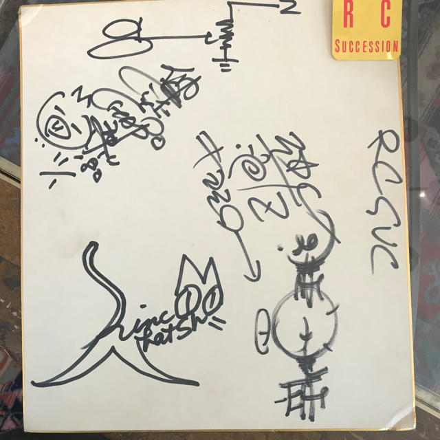 N*S様 RCサクセション 忌野清志郎 サイン入りアート TOSHIBA EMI N*S