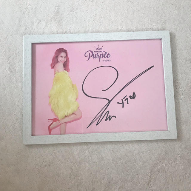 MAMAMOO ソラ 直筆サインの通販 by sunsun｜ラクマ