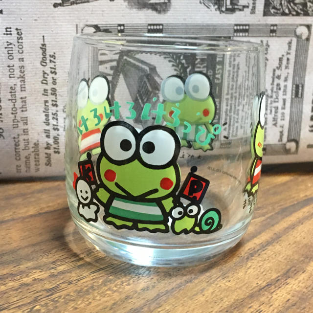 サンリオ - ケロケロケロッピ グラス 89年 レトロ 未使用の通販 by