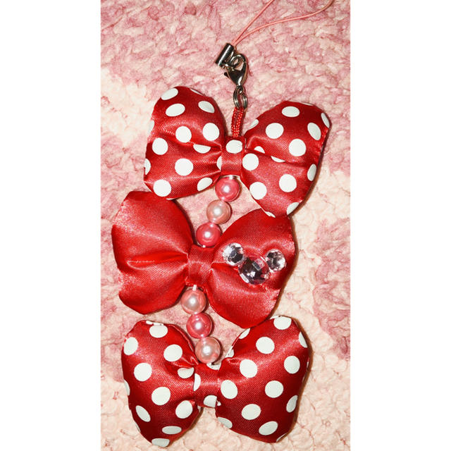 Disney - ミニーちゃん🎀リボンストラップの通販 by ʕ•ᴥ•ʔkumakuma's