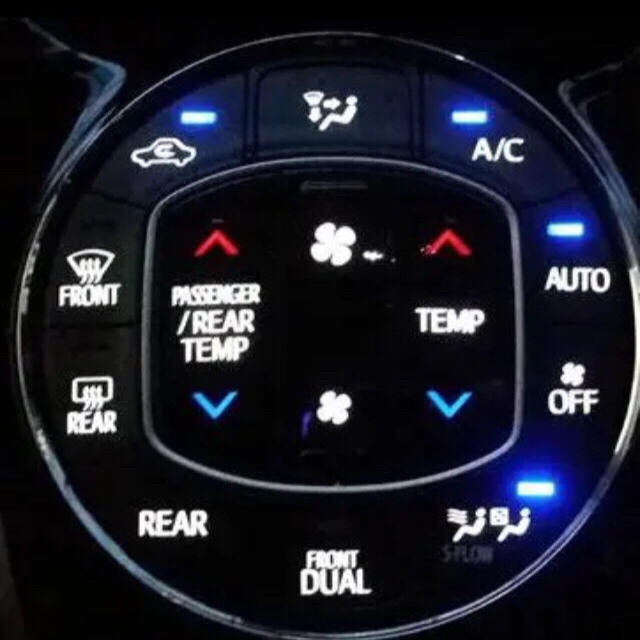 80 ノア ヴォクシー エアコン スイッチ 打ち替え LED セットの通販 by