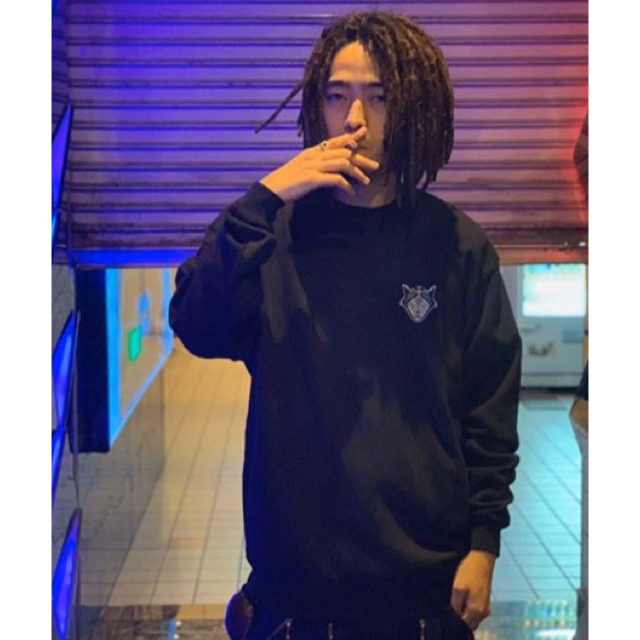 唾奇トレーナーLサイズ希少hip hop刺繍ワンポイント新品未使用