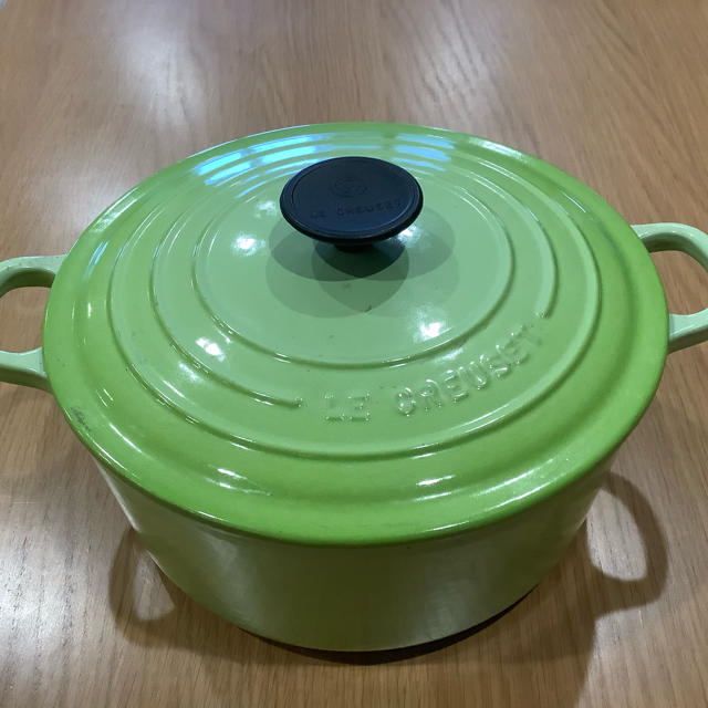 LE 両手鍋 ル・クルーゼ LE CREUSET CREUSET 鋳鉄 両手鍋 オレンジ 約