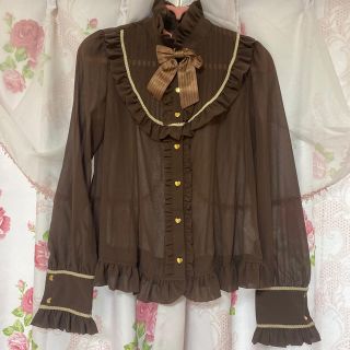 Angelic Pretty（シャツ/ブラウス(長袖/七分) ・ ブラウン/茶色系）の