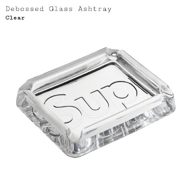 13S/S Supreme Glass Ashtray 灰皿 小物入れ 専用】Supreme Debossed