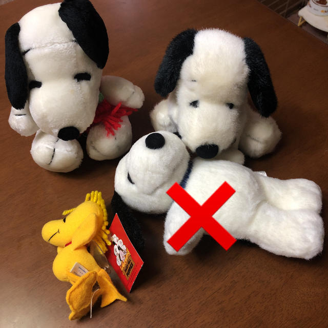SNOOPY - スヌーピー2個＆ウッドストック ぬいぐるみセットの通販 by