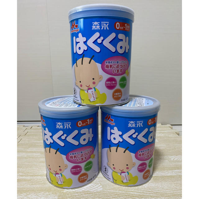 新品未開封 森永乳業 はぐくみ 大缶 800g 3缶セット プレゼント4点 ◇