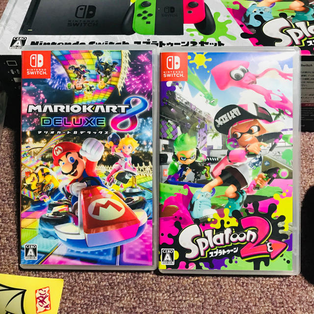 Nintendo Switch - 任天堂スイッチ ソフト2つ付き マリカーとスプラ