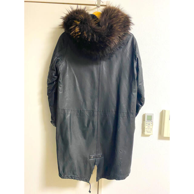 sisii sisii ウォッシャブルレザー モッズコート サイズXXS ブラウン