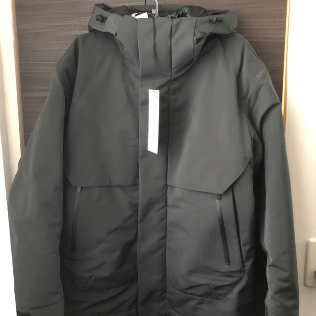 UNIQLO - ハイブリッドダウンオーバーサイズパーカ ダークグリーン xs