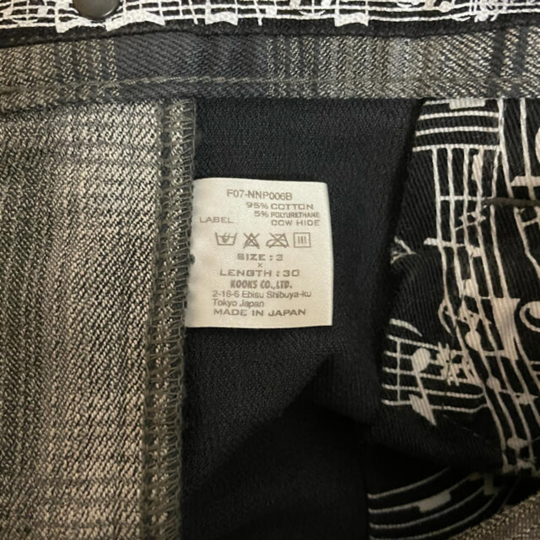 NUMBER (N)INE - ナンバーナイン 07AW チェックパンツの通販 by あら