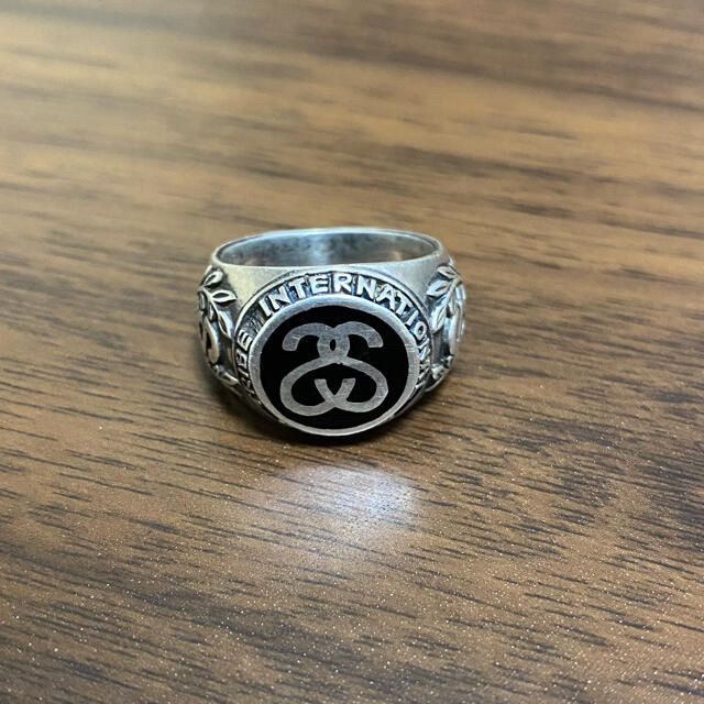 stussy リンクロゴ ssロゴ カレッジリング オールドステューシーの通販