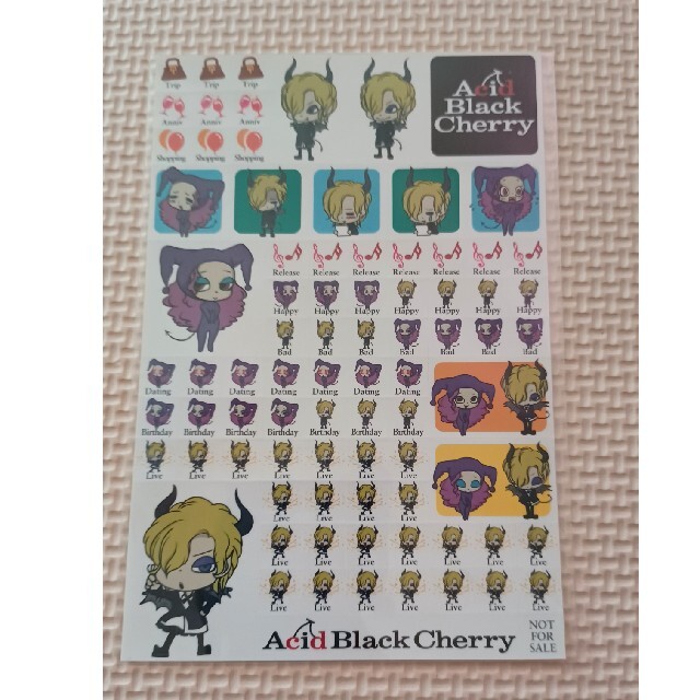 Acid Black Cherry インキュバスくん サキュバスちゃんシールの通販 by