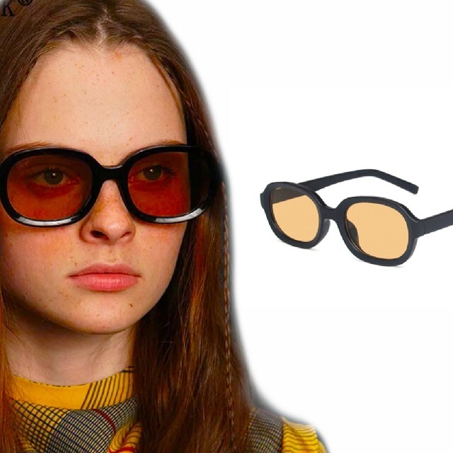 オレンジカラーレンズサングラスの通販 by ブランド古着｜ラクマ