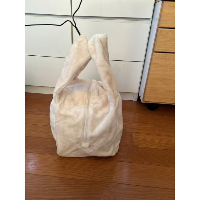 agnes b. - agnes b ファーバッグ オフホワイト 冬バッグ アニエスべー