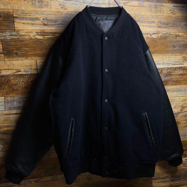 master-piece - マスターピーススタジャンxl黒ブラックメンズ古着無地