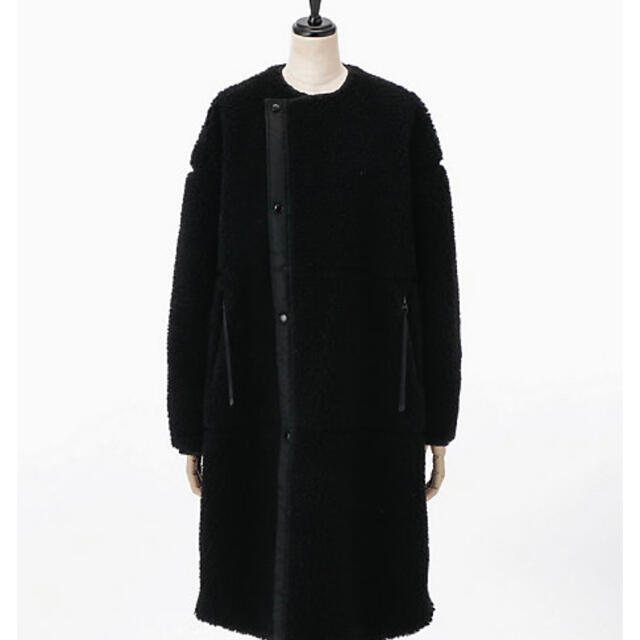 HYKE - HYKE ボアロングコート ブラック 新品 サイズ1の通販 by r.shop