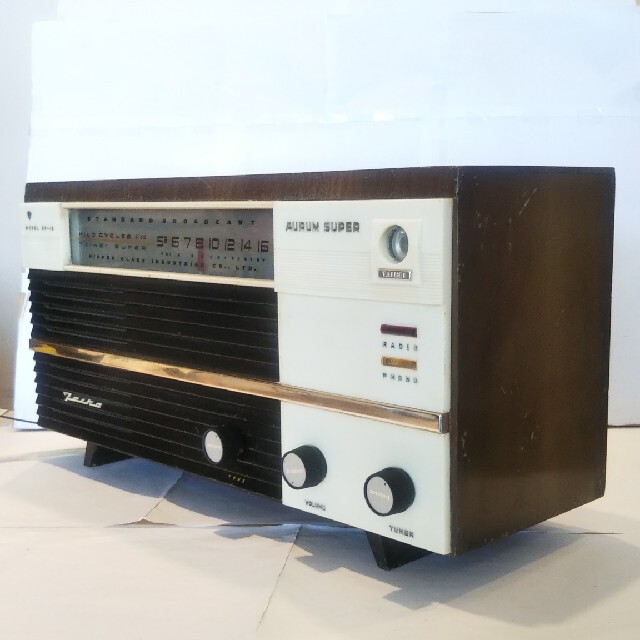 タイヘイ真空管ラジオ（日本硝子工業）、6R-15型（1950年代）、希少