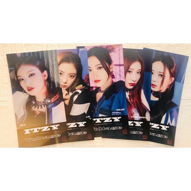 ITZY Voltage タワレコ限定クリアトレカ 渋谷限定大判ポストカードの
