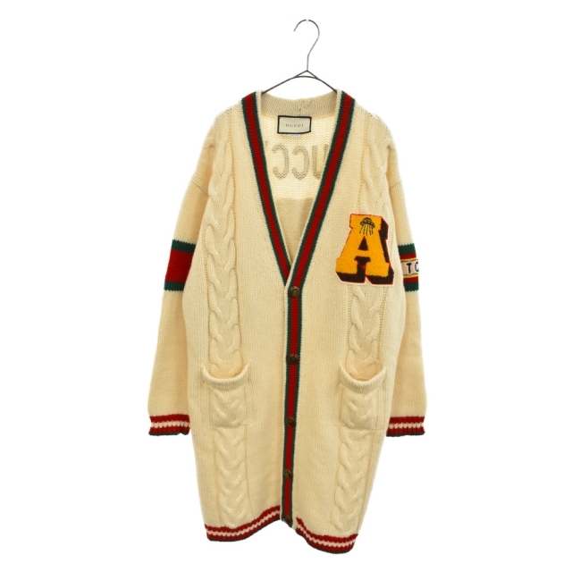GUCCI - GUCCI グッチ 19SS タイガー刺繍ロングニットカーディガン