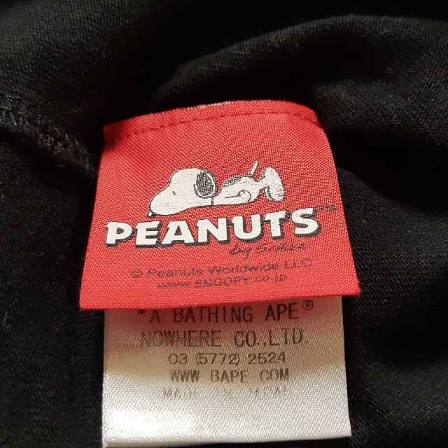 A BATHING APE - スヌーピーTシャツ100cmBAPE大猿キッズA BATHING APE