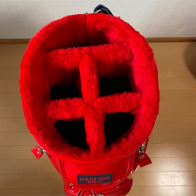 PEARLY GATES - PEARLY GATES エナメルキャディバッグ レッド 現行