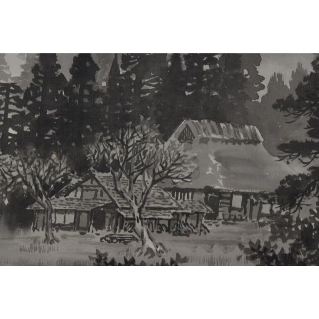 真作】行近壮人/深山雨斉/山水図/掛軸☆宝船☆Z-773の通販 by 掛軸