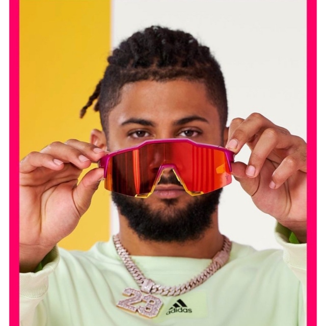 即日発送】S3 100% タティスJr コラボ ワンハンドレッド サングラスの