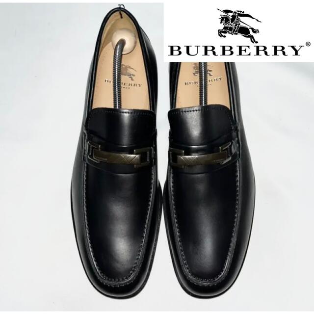 BURBERRY - 【新品】BURBERRYノバチェックプレート付きローファー 日本