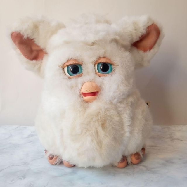 再入荷】ファービー2 英語版 スノーボール ホワイト 白 青目 不動品